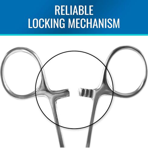 بريجز ملقط قفل ملقط من بريسيجن كيلي، فضي، منحني، 5-1/2 انش، عدد 1 (عبوة من قطعة واحدة) in Kuwait