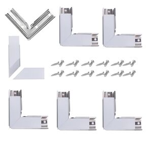 6 أزواج من موزاتا مجموعة موصل زاوية قناة ليد محول على شكل حرف L و6 موصلات زاوية لقناة الألومنيوم U1SW على شكل حرف U، 90 درجة LCC1 WW C1، LA1 LC1 in Kuwait