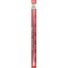 K & S K&S 83063 Round Aluminum Tube, 3/8" OD x 0.049" Wall x 12" Long, 1 Piece, Made in The USA in Kuwait