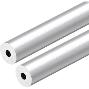 uxcell 6063 Aluminum Round Tube, 300mm Length 16mm OD 5mm Inner Dia Seamless Aluminum Straight Tubing 2 Pcs