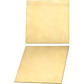 DTGN 100x100x1.5mm(LxWxT) Brass Sheets - 1Pack - Good for Making Machinery Parts - Metal Brass Plates