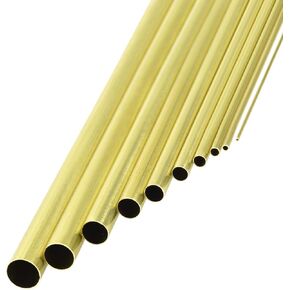 أنبوب نحاسي من METALLIXITY (1 مم - 10 مم OD × 0.2 مم طول الجدار × 300 مم طول) عبوة من 10 قطع، أنابيب مستقيمة - للأثاث المنزلي، والآلات، والحرف اليدوية اليدوية in Kuwait