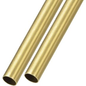 METALLIXITY Brass Tube(19mm OD x 0.5mm Wall T x 200mm L) 2Pcs, Straight Tubing - for Home Furnishing, Machinery, DIY Handicraft in Kuwait