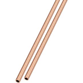 أنبوب نحاسي METALLIXITY (3 مم OD × 0.5 مم جدار T × 300 مم طول) قطعتان، أنابيب مستقيمة - للتأثيث المنزلي، والآلات، والحرف اليدوية اليدوية in Kuwait