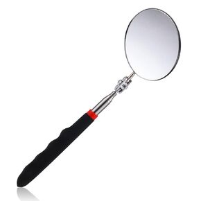 Telescoping Inspection Mirror, Circular Telescopic Mechanics Mirror Tool with Extended Handle Machine Tool Round Inspection Mirrors for Checking Vehicle Condition (10.24~29.53 Inch Handle) in Kuwait