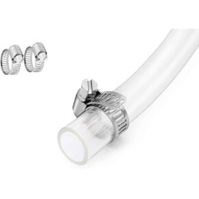 1’’ ID × 1-1/4’’ OD - 10 ft Clear Plastic Vinyl Tubing, Flexible PVC Hose Lightweight Non-Toxic vinyl Tube for Transfer Water Air Oil