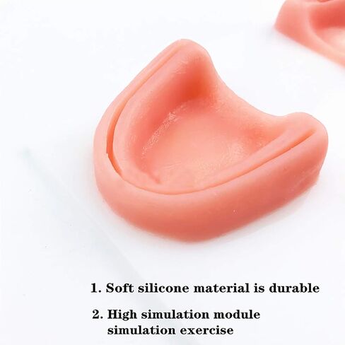 Suture Practice Kit, YOUYA DENTAL Oral Suture Kit for Suture Training for Dental Medical, 14 Piece Including Soft Silicone Bionic Oral Multiple Wound Types, 2 Differenent Oral Suture Pads for Dentist in Saudi Arabia