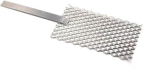 2 "x 4" لوحة شبكة التيتانيوم مع مقبض لآلة الطلاء الروديوم تصفيح أنودات التيتانيوم الشبكة 1 قطعة in Kuwait