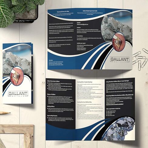 Gallium Liquid Metal 50 Grams, 99.99% Pure Melting Gallium - 50g Vial, Syringe, Silicone Mold Cubes, and Complete DIY Science Experiment Guide in Kuwait