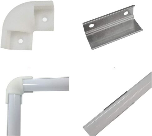 15-Pack End Caps and Mounting Clips for Hunhun V Shape LED Aluminum Channel System (V channel type) in Kuwait