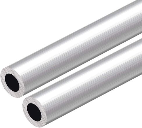uxcell 6063 Aluminum Round Tube, 300mm Length 16mm OD 5mm Inner Dia Seamless Aluminum Straight Tubing 2 Pcs in Kuwait