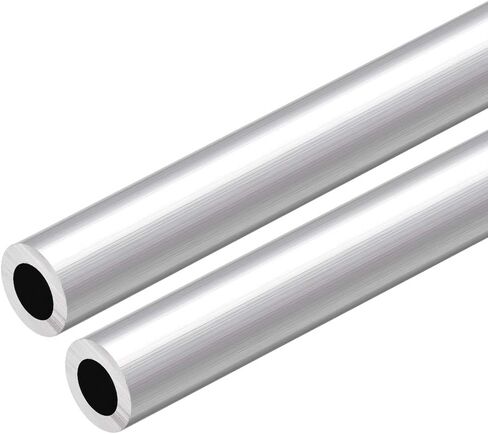 uxcell 6063 Aluminum Round Tube, 300mm Length 16mm OD 5mm Inner Dia Seamless Aluminum Straight Tubing 2 Pcs in Kuwait