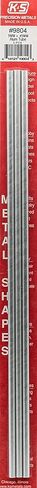K&S 9804 Round Aluminum Tube, 5mm OD x 0.45mm Wall x 300mm Long, 3 Pieces, Made in The USA in Saudi Arabia