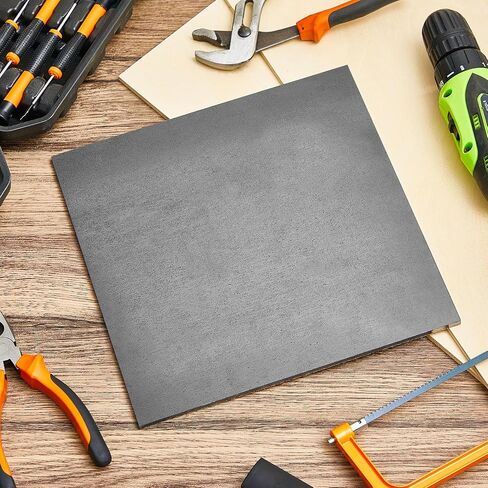 Therwen 1 Pc 1/4" x 10" x 10" Hot Rolled Steel Plate Weldable Steel Sheet Metal Square A36 Steel Flat for Weld Cutting Structure Support Industrial Home Use in Saudi Arabia