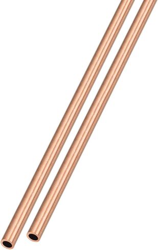 أنبوب نحاسي METALLIXITY (3 مم OD × 0.5 مم جدار T × 300 مم طول) قطعتان، أنابيب مستقيمة - للتأثيث المنزلي، والآلات، والحرف اليدوية اليدوية in Kuwait