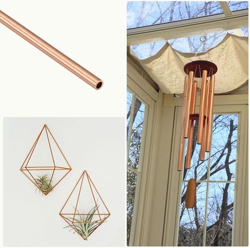 أنبوب نحاسي METALLIXITY (3 مم OD × 0.5 مم جدار T × 300 مم طول) قطعتان، أنابيب مستقيمة - للتأثيث المنزلي، والآلات، والحرف اليدوية اليدوية in Kuwait