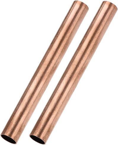 أنبوب نحاسي METALLIXITY (11 مم OD × 0.5 مم جدار T × 100 مم طول) قطعتان، أنابيب مستقيمة - للتأثيث المنزلي، والآلات، والحرف اليدوية اليدوية in Saudi Arabia