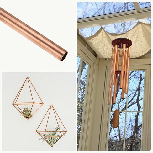 أنبوب نحاسي METALLIXITY (11 مم OD × 0.5 مم جدار T × 100 مم طول) قطعتان، أنابيب مستقيمة - للتأثيث المنزلي، والآلات، والحرف اليدوية اليدوية in Saudi Arabia