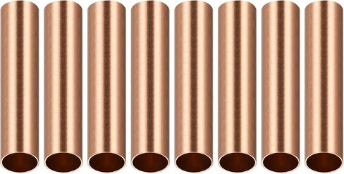 أنبوب نحاسي DTGN 22 مم × 1 مم × 100 مم (ODxWall TxL) - 8 عبوات - جيد لإطار ديكور DIY لمعدات الآلات - أنابيب معدنية مستديرة in Saudi Arabia