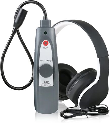 OUFKAR Ultrasonic Leak Detector, Automotive Noise Finder with Headphone, Gooseneck Probe,Noise Detector Leak Tester for Pipeline, Air Conditioner, Pressure Vaccum System in Kuwait