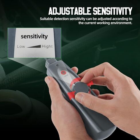 OUFKAR Ultrasonic Leak Detector, Automotive Noise Finder with Headphone, Gooseneck Probe,Noise Detector Leak Tester for Pipeline, Air Conditioner, Pressure Vaccum System in Kuwait