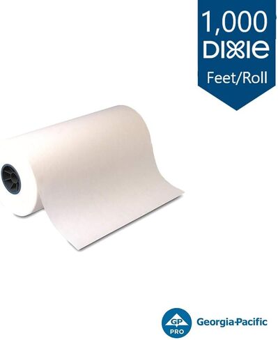 Georgia-Pacific Dixie عرض 24 بوصة × طول 1000 بوصة، ورق تجميد ثقيل الوزن من PRO، Super Loxol، SUPLOX24، أبيض، (علبة بها لفة واحدة) in Kuwait
