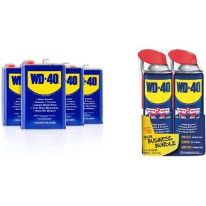 منتج متعدد الاستخدامات WD-40، جالون واحد ومادة تشحيم سيليكون متخصصة مع بخاخات القش الذكية بطريقتين، 11 أونصة in Kuwait