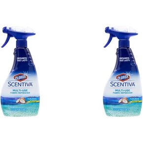 Clorox - BB0703 Scentiva Multi-Use Fabric Refresher Spray | Fabric Freshener for Closets, Upholstery, Curtains, and Carpets | Fresh Brazilian Blossoms | 16.9 Ounces