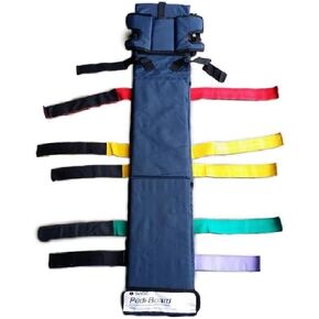 LINE2design EMS لوح تثبيت العمود الفقري للأطفال - نظام تسخير الرأس الطبي نقالة Pedi-Board لوازم EMS - التصوير بالرنين المغناطيسي متوافق مع غطاء النايلون الثقيلة in Kuwait