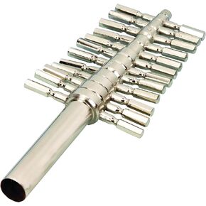 مجموعة حفار الفلين، مجموعة من 12 مقاسًا - 4-18 ملم - نمط الماني - نحاس، لمسة نهائية مطلية بالنيكل - اي اي اس سي او Labs in Kuwait