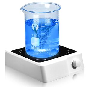 ANZESER محرك مغناطيسي، لوحة تحريك 2000 مل، لوحة تحريك مغناطيسية 2000 دورة في الدقيقة، خلاط مغناطيسي مع شريط تحريك (بدون تسخين) in Kuwait