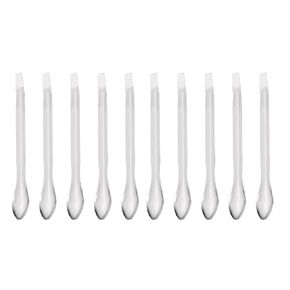 YOKIVE 10 Pcs Micro Spoons, Mini Measuring Scoops with Single Head | Sampling Reagents, Great for Lab (Silver Tone, Stainless Steel, 4.13-Inch) in Kuwait