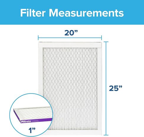 Filtrete 20x25x1 Air Filter, MPR 1500, MERV 12, Healthy Living Ultra-Allergen 3-Month Pleated 1-Inch Air Filters, 2 Filters in Kuwait