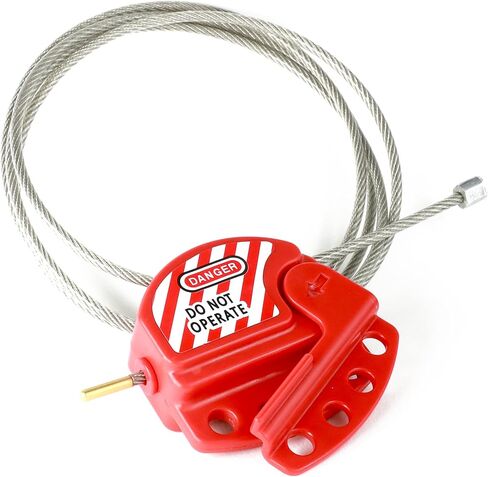 قفل كابل قفل تراجع تراديسايف. قفل كبل مطلي بالفينيل الصلب القابل للتعديل لتطبيقات قفل خارج بطاقة التعريف. يعمل مع أقفال السلامة لوتو in Kuwait