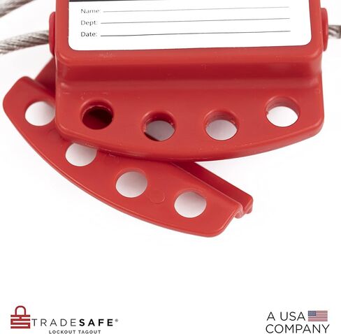 قفل كابل قفل تراجع تراديسايف. قفل كبل مطلي بالفينيل الصلب القابل للتعديل لتطبيقات قفل خارج بطاقة التعريف. يعمل مع أقفال السلامة لوتو in Kuwait