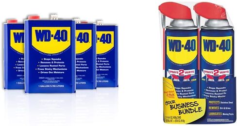 WD-40 Multi-Use Product, One Gallon & Specialist Silicone Lubricant with SMART STRAW SPRAYS 2 WAYS, 11 OZ in Kuwait