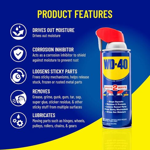 WD-40 Multi-Use Product, One Gallon & Specialist Silicone Lubricant with SMART STRAW SPRAYS 2 WAYS, 11 OZ in Kuwait