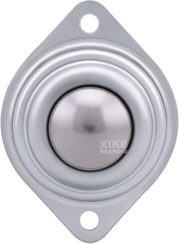 XiKe 8 عبوات من محامل نقل الكرة الدوارة مقاس 1/2 بوصة، وحدة نقل الكرة الفولاذية المصنوعة من الكروم الصلب مع بكرات كروية دوارة، تستخدم لحامل الأسطوانة والناقلات ومعدات النقل ونظام النقل. in Saudi Arabia