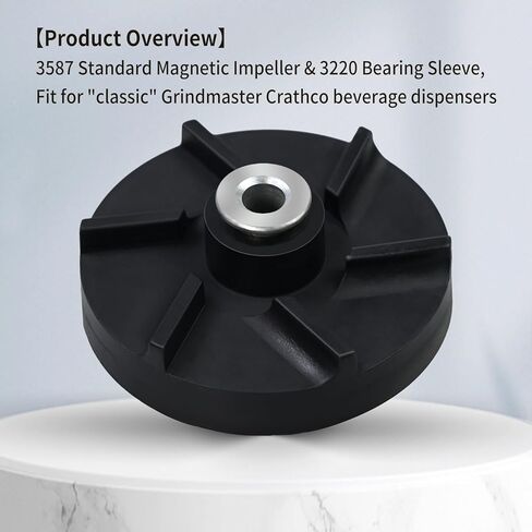 دافعة مغناطيسية قياسية 3587 وغطاء محمل 3220 Mcx قياسي، مناسب لموزعات المشروبات Grindmaster Crathco "الكلاسيكية" in Kuwait
