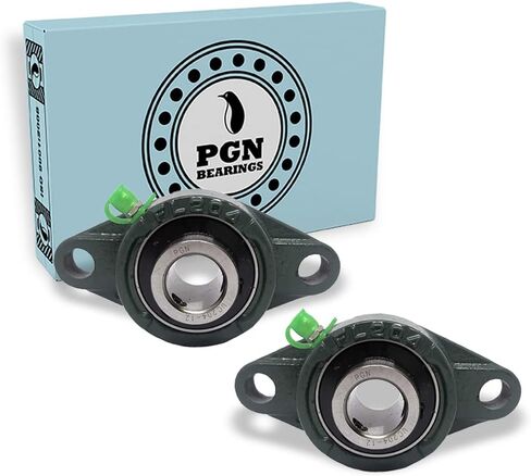 محمل كتلة الوسادة PGN UCFL204-12 - حزمة مكونة من 2 محامل كتلة وسادة مثبتة على شفة - محامل فولاذية من الكروم مع تجويف 3/4 بوصة - محاذاة ذاتية in Kuwait