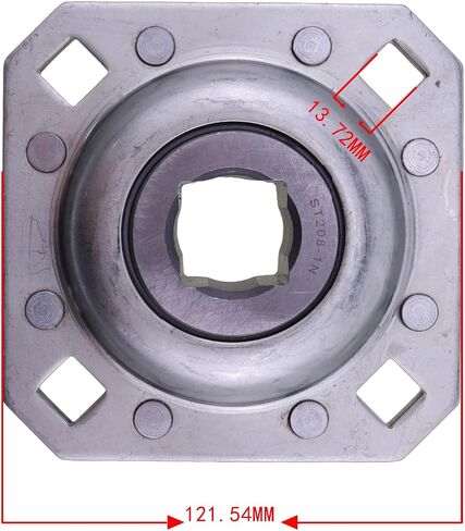 YIHETOP Disc Harrow Flange Bearing Unit 1" Square Bore w/ 4.69" Bolt Holes & 4-3/4" Overall Length Compatible for Farming Applications FD208R1 ST208-1N DHU1-208 in Saudi Arabia
