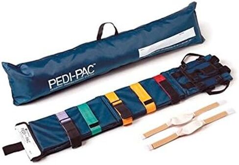 LINE2design EMS لوح تثبيت العمود الفقري للأطفال - نظام تسخير الرأس الطبي نقالة Pedi-Board لوازم EMS - التصوير بالرنين المغناطيسي متوافق مع غطاء النايلون الثقيلة in Kuwait