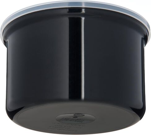 Carlisle FoodService Products Classic™ Round Storage Container with Lid, 1.2 Quart Crock, Black in Kuwait