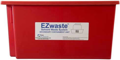 EZwaste Secondary Container Spill Basin, Safety Tray for 10L-20L (2.5 to 5 Gallon) Carboys, Bottles, and DOT Waste Containers, (Pack of 6) in Kuwait