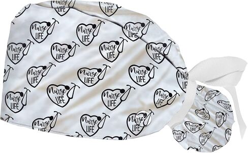 قبعات فرك للنساء والرجال بأزرار - قبعات جراحية للنساء - قبعات ممرضة منتفخة للنساء - قبعات فرك للممرضات in Kuwait