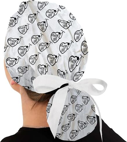 قبعات فرك للنساء والرجال بأزرار - قبعات جراحية للنساء - قبعات ممرضة منتفخة للنساء - قبعات فرك للممرضات in Kuwait