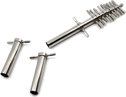 مجموعة حفار الفلين، مجموعة من 12 مقاسًا - 4-18 ملم - نمط الماني - نحاس، لمسة نهائية مطلية بالنيكل - اي اي اس سي او Labs in Kuwait