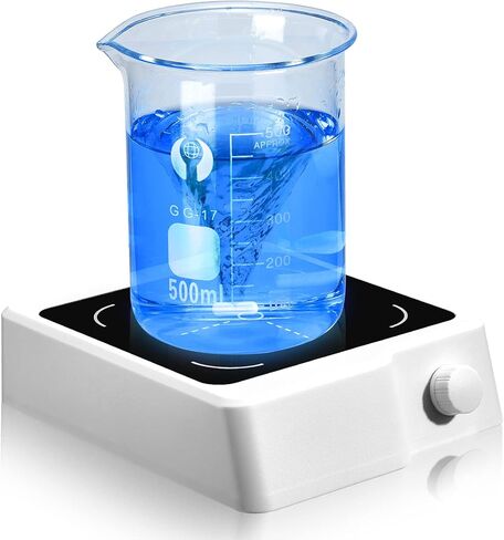 ANZESER محرك مغناطيسي، لوحة تحريك 2000 مل، لوحة تحريك مغناطيسية 2000 دورة في الدقيقة، خلاط مغناطيسي مع شريط تحريك (بدون تسخين) in Kuwait