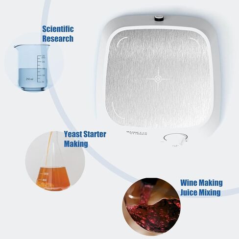 محرك دولفيني المغناطيسي، لوحة تحريك مع شريط تحريك (بدون تسخين)، خلاط مغناطيسي بسعة 3000 مل [ترقية] in Kuwait