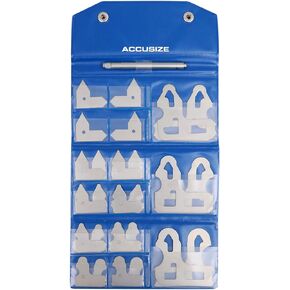 أدوات صناعية أكسوايز مجموعة قياس نصف قطر 26 قطعة 0.010 بوصة إلى 0.500 بوصة مع حامل، EG02-5025 in Kuwait